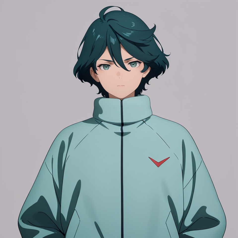 masterpiece, best quality,grey background,looking at viewer,SOLO,simple background,  anime_style, gundam_the_witch_from_mercury_style, as_122_style<lora:AS_122_ILL:0.8>