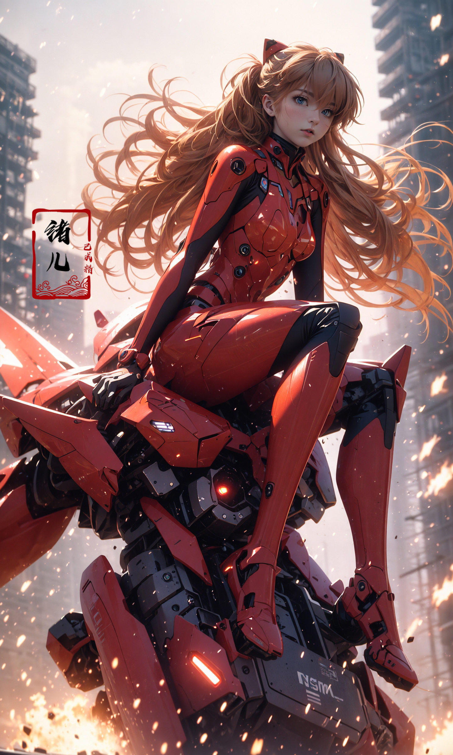 Epic CG masterpiece,  Asuka Langley Soryu,  hdr on Tensor.Art