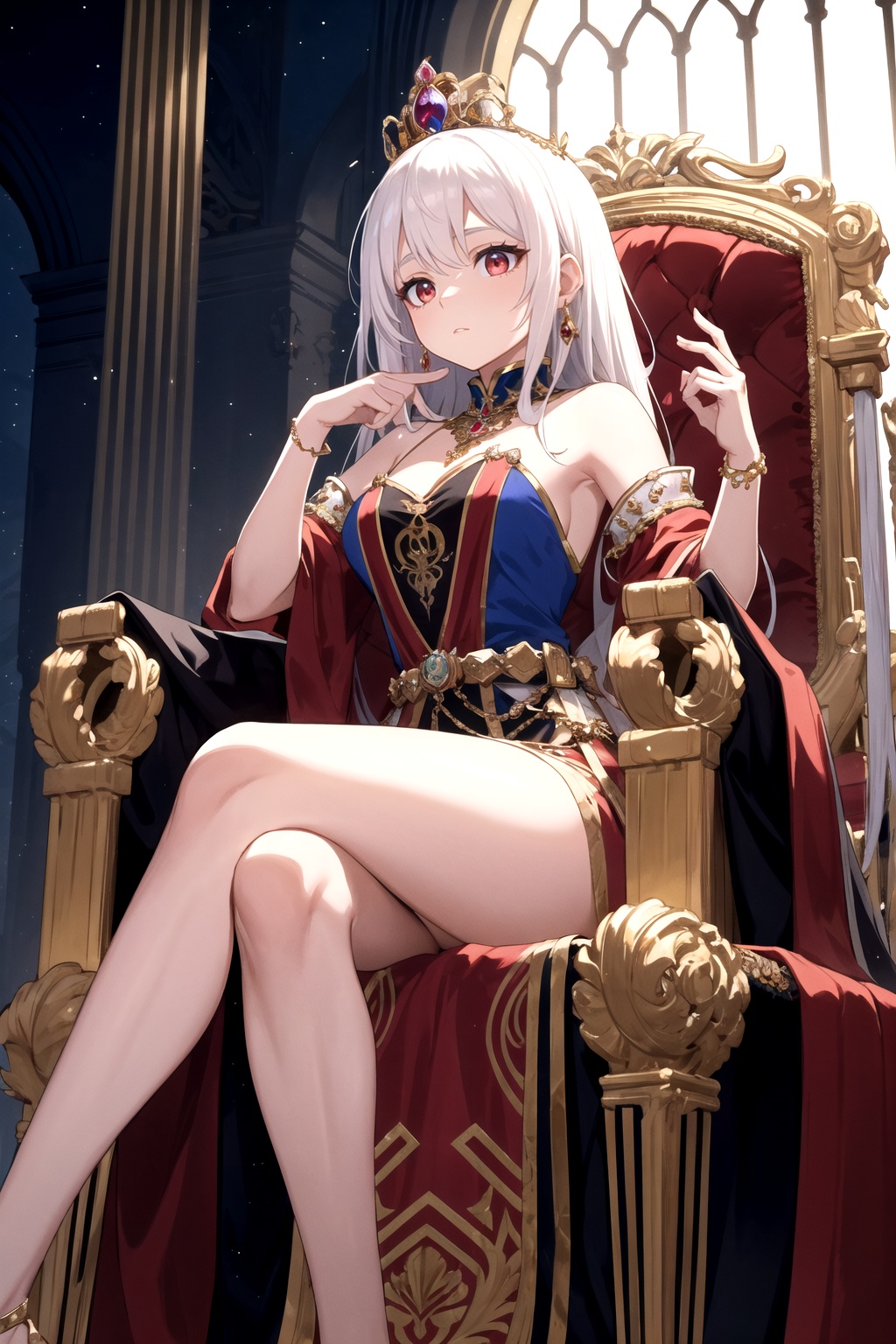 Step into the opulent realm of "Crimson Monarchy,  " a kingdom where power and beauty converge in the form of a resplenden...