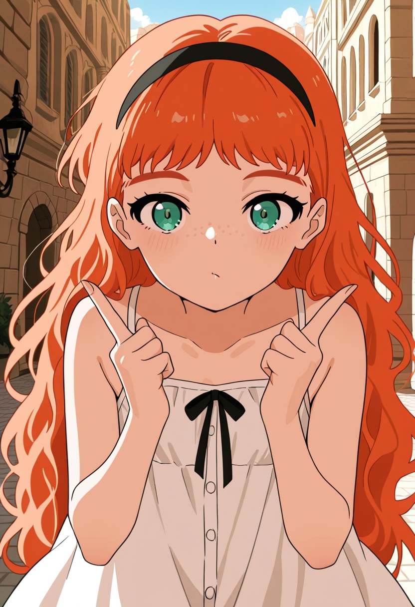 1girl,  solo,  frill wep on Tensor.Art
