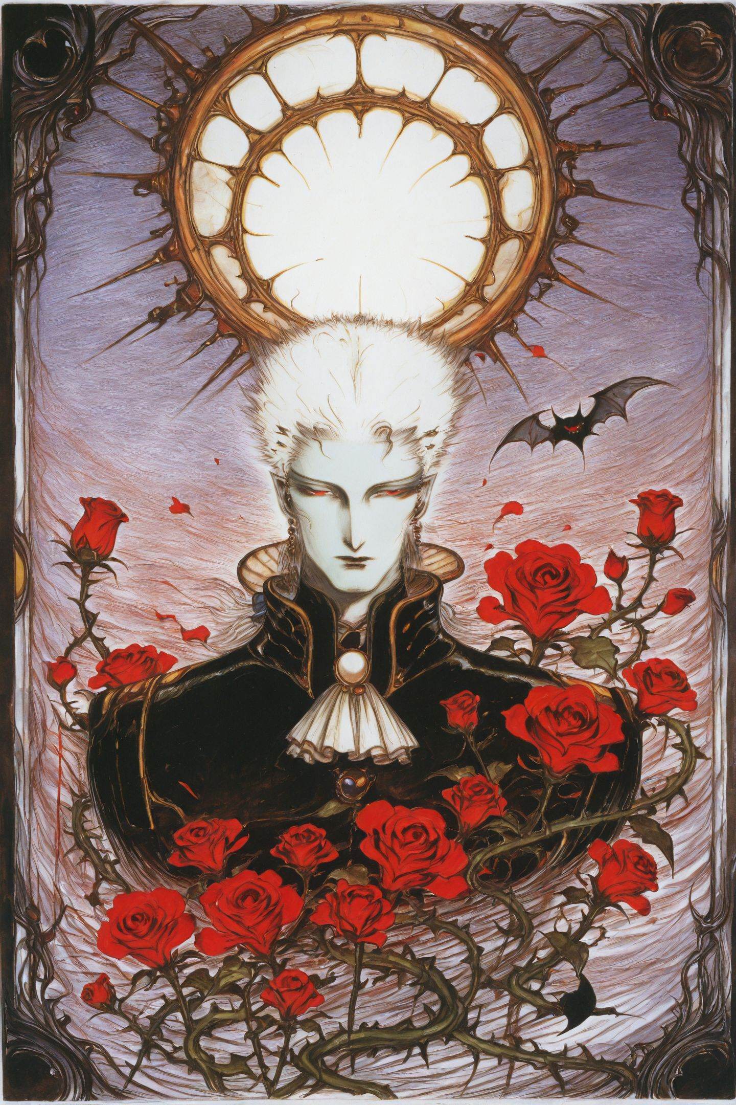Yoshitaka Amano Style,  Meier Link \(Vampire Hunter D\),  1boy on Tensor.Art