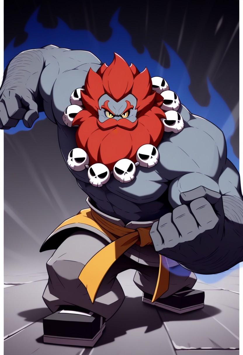 ShaWujing,  blue skin,  1man on Tensor.Art
