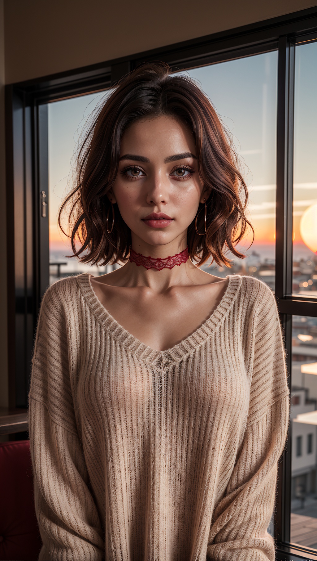 1 young cute iranian girl,  very slim,  skinny on Tensor.Art