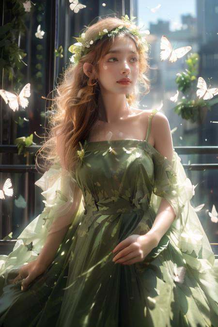 stand,  Wearing a white wedding dress,  Happiness on Tensor.Art