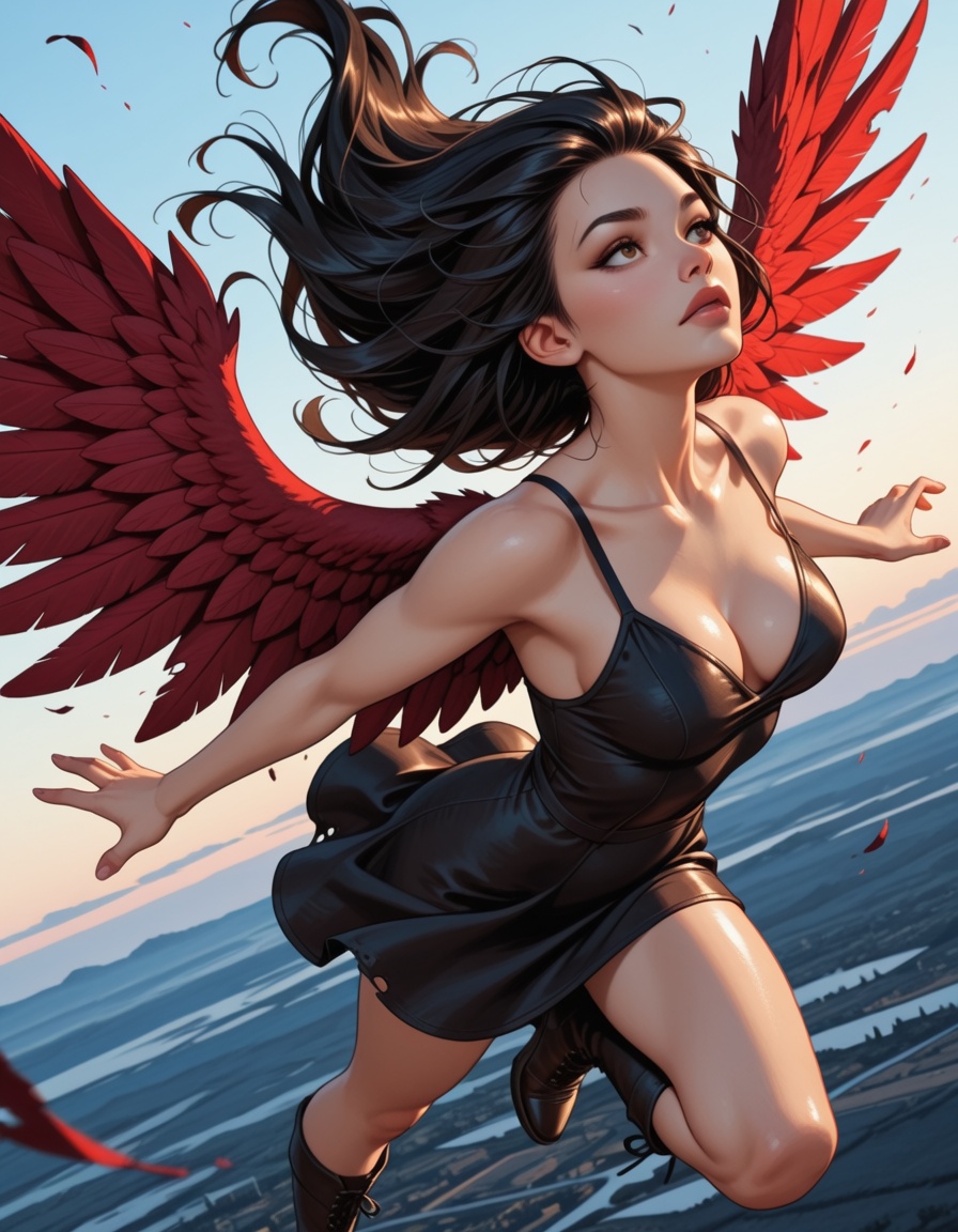 1girl,  wings,  solo on Tensor.Art