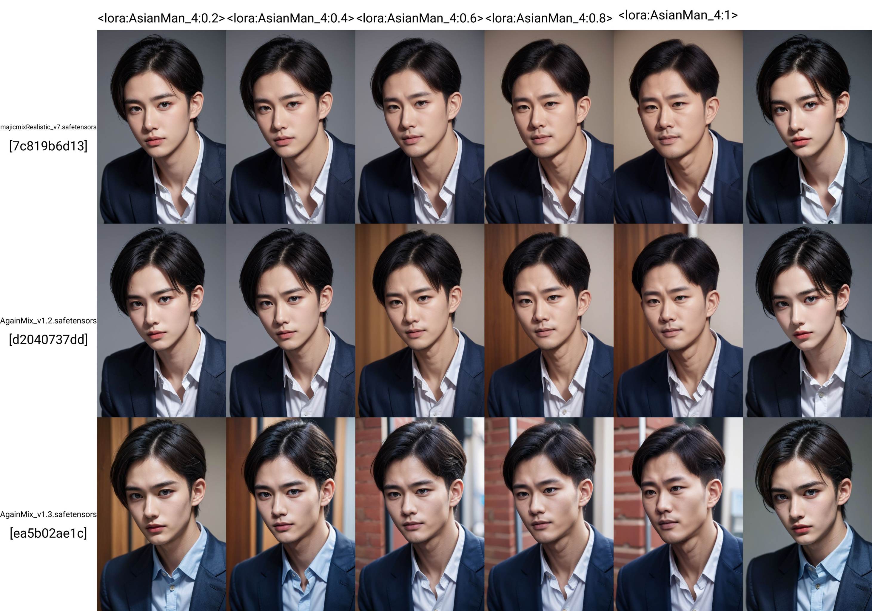(1man:1.5),(male:1.5),(close up),(Collared shirt and blazer:1.2),(short hair:1.2),<lora:AsianMan_4:0.2>,