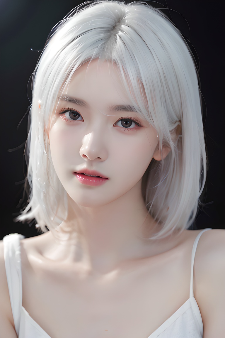 (4k, best quality, highres, absurdres, masterpiece:1.21), (realistic:1.331), detailed and intricate, 1girl,(white hair:1.4), red shirt, Realistic,Masterpiece,18 - year - old beautiful girl and monster,pearl - like eyes,extremely delicate facial depiction,heavy rain,crazy body movements,exaggerated perspective,poster,androgyny,fashion,dramatic lighting,strong tones,distortion style,32k UHD,chinese girls, <lora:girlslike_lyer2:0.7>, <lora:meinv123:0.3>