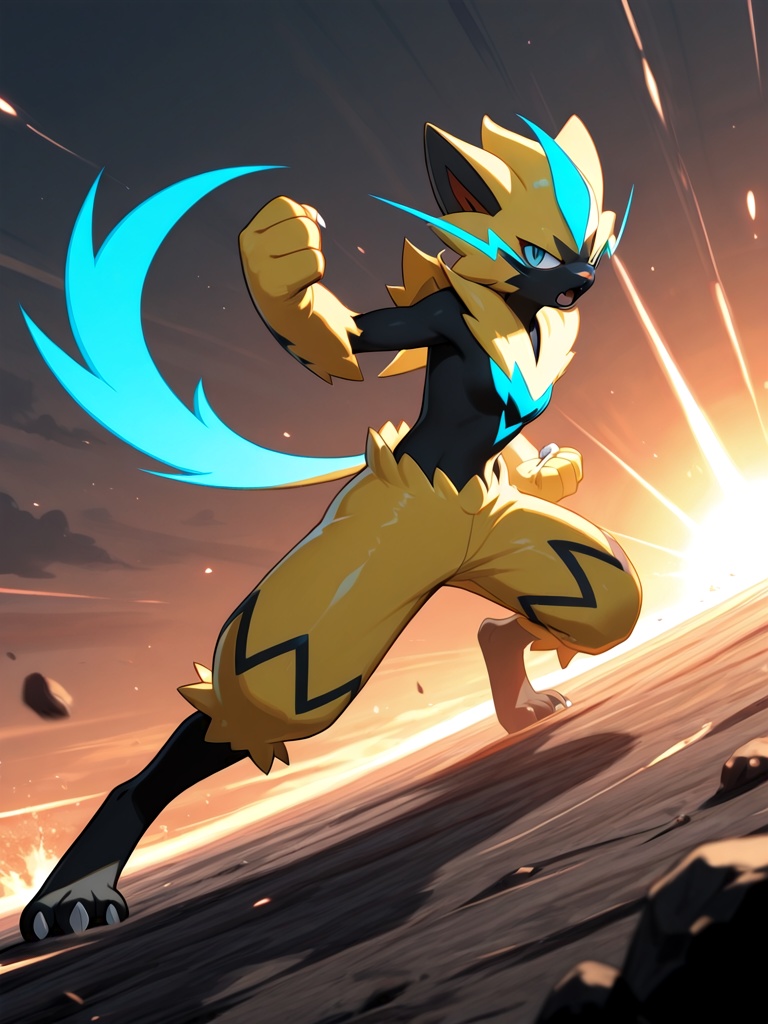 general,  1creature (zeraora (pokemon)),  solo on Tensor.Art