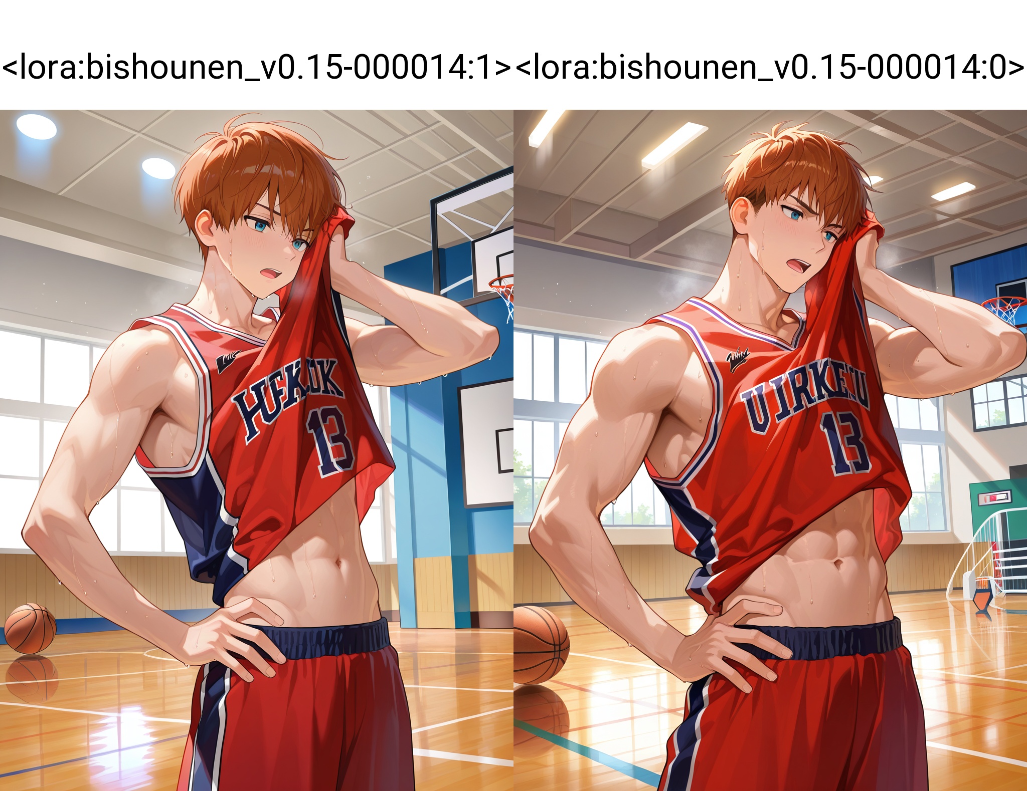 1boy,  solo,  sweat on Tensor.Art