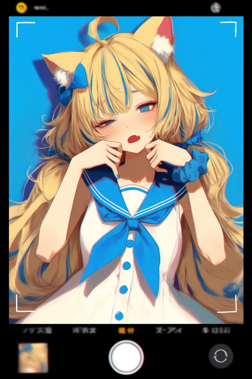 1girl,  ahoge,  animal ear fluff on Tensor.Art