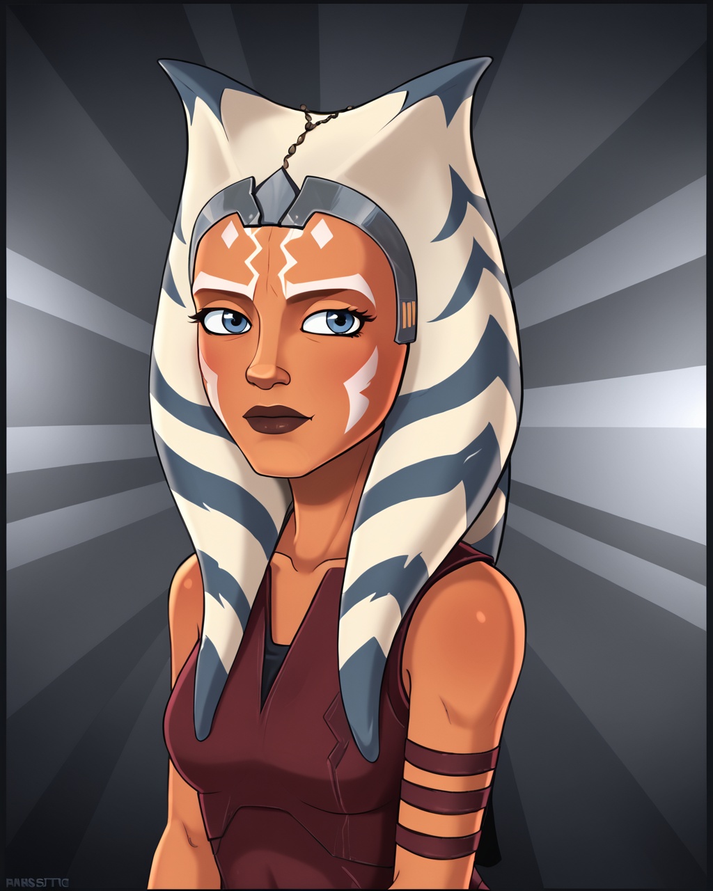 half body potrait,  solo,  ahsoka tano on Tensor.Art