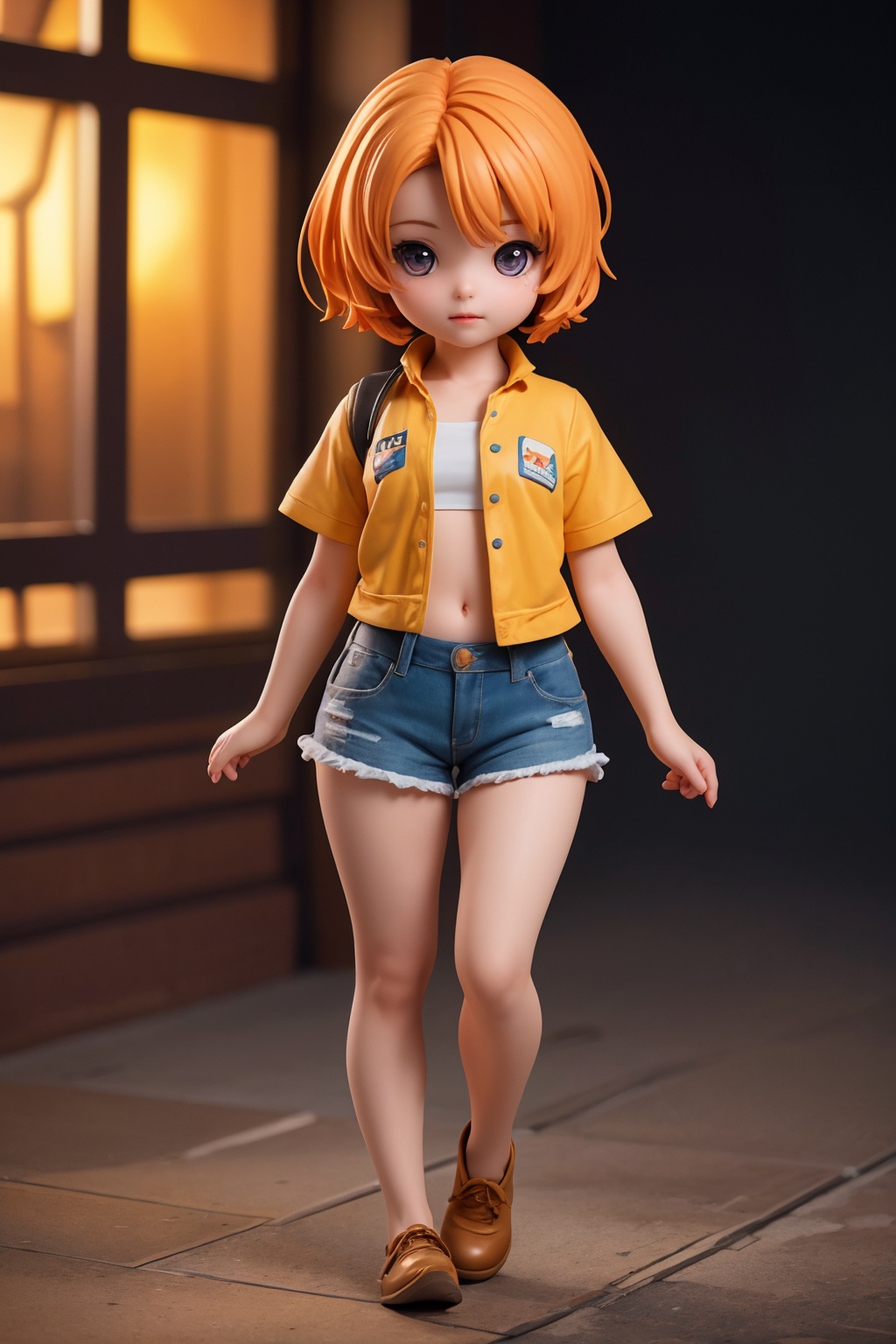 (best quality:1.4),(masterpiece:1.4),(photorealistic:1.4),(Realistic:1.2),(ultra high res, raw photo:1.4),(hdr, hyperdetailed:1.2),(8K:1.2),cinematic photo 1girl,(chibi:1.1),full body,