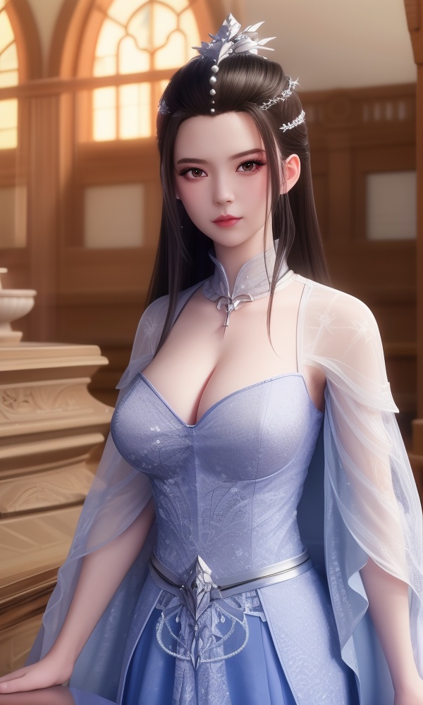 (,1girl, ,best quality, ),looking at viewer, <lora:431-DA-逆天邪神-楚月婵:0.8> ,,,ultra detailed background,ultra detailed background,ultra realistic 8k cg, ,masterpiece, (( , )),     ,castle,     (hydrokinesis),  (cleavage), (), 