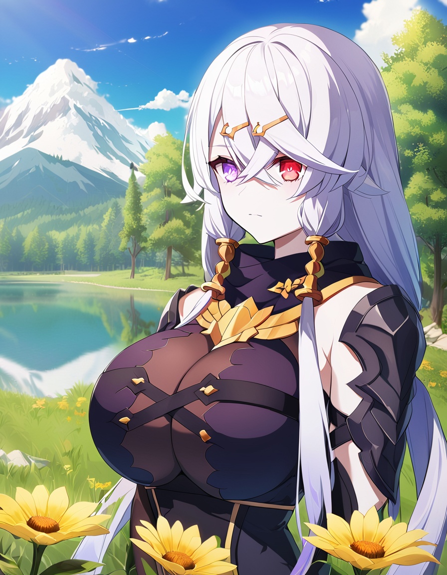 1girl,  lila,  breasts on Tensor.Art