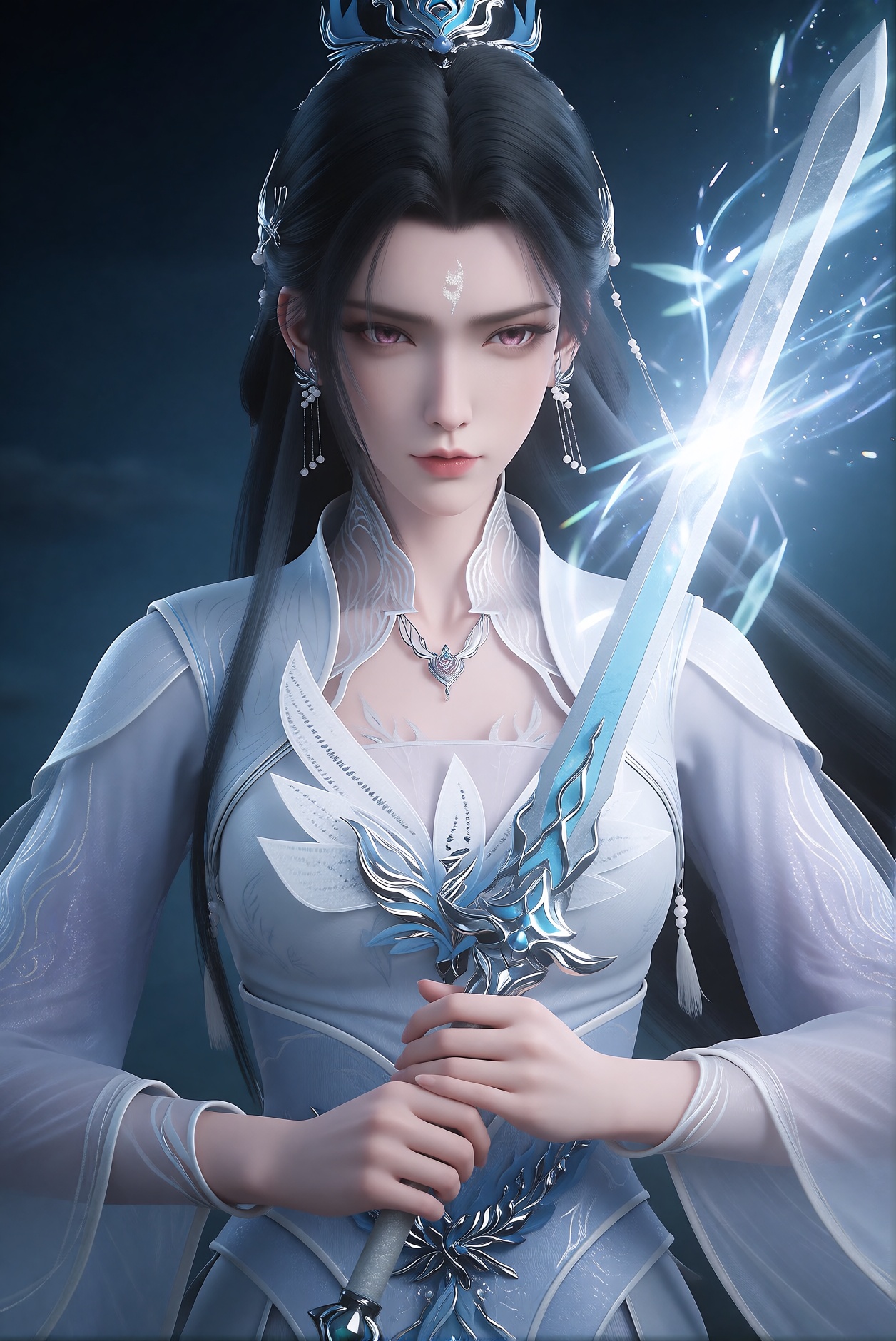1girl,  long hair,  black hair by 天海TianHai on Tensor.Art