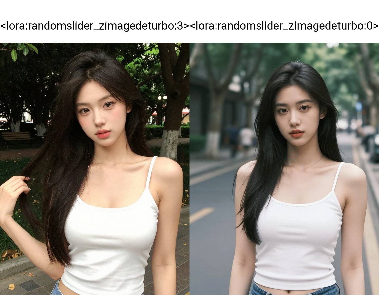 1girl,  street,  cleavage on Tensor.Art