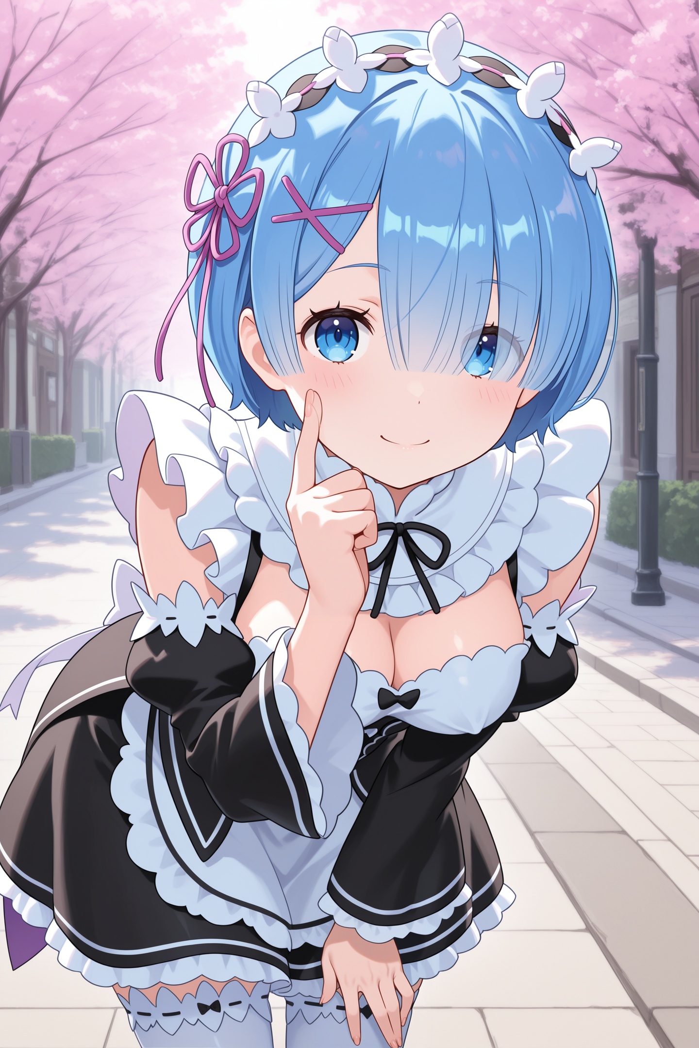 rem \(re:zero\),  hair over one eye,  re:zero kara hajimeru isekai seikatsu on Tensor.Art