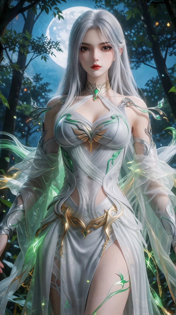 白发柳神_面纱/露眼 by 芋头与鱼头 on Tensor.Art
