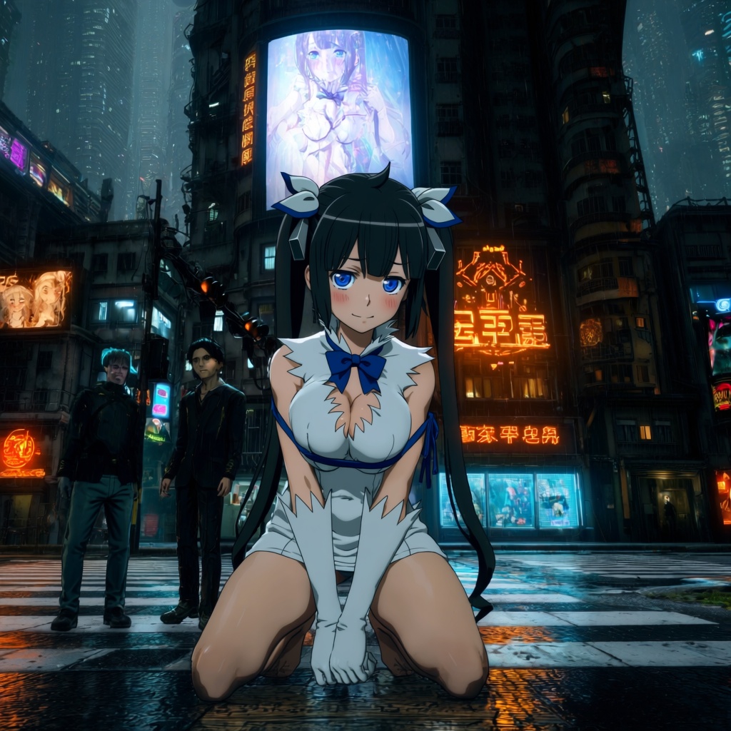 hestia \(danmachi\),  dungeon ni deai wo motomeru no wa machigatteiru darou ka,  1girl on Tensor.Art