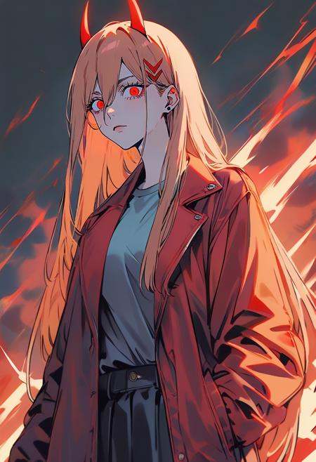 1girl,  solo,  power from chainsaw man on Tensor.Art