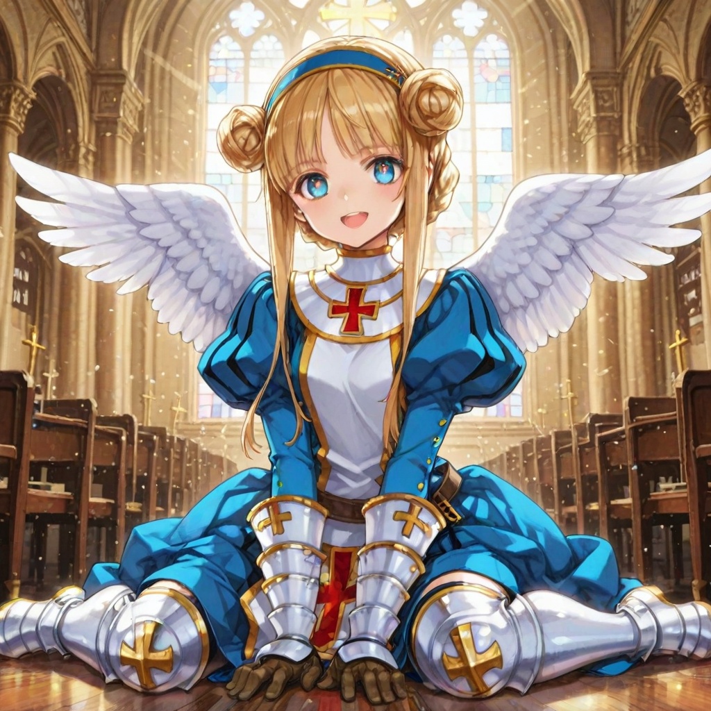 Joan_of_Arc \(Eiyu_Senki\),  blue eyes,  blonde hair on Tensor.Art