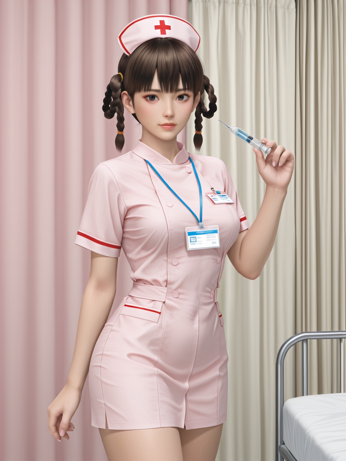 lei fang \(doax vv\),  nurse,  cowboy shot on Tensor.Art
