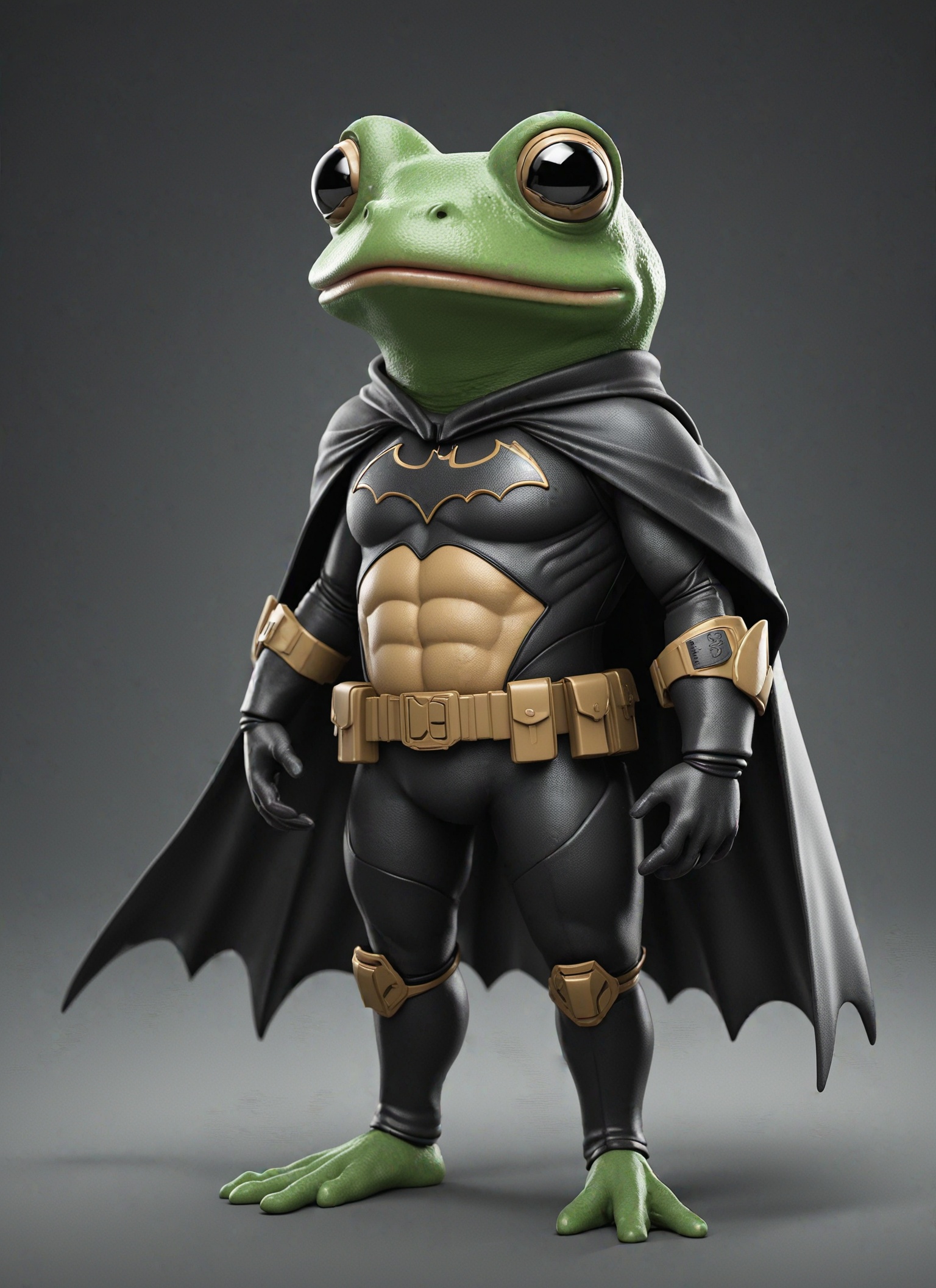 Coqui frog in batman uniform,  8k on Tensor.Art