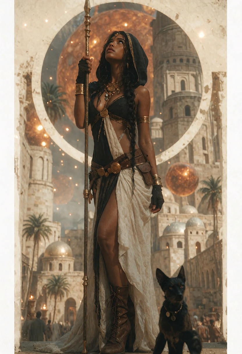 an ***** woman in her early twenties deep brown skin,  long black braided hair,  black eyes on Tensor.Art