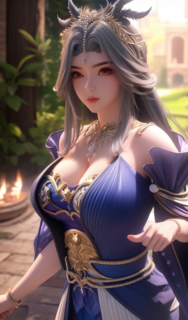 <lora:642-DA-完美世界-龙女:0.8>(,1girl, ,best quality, ),looking at viewer,  ,ultra detailed background,ultra detailed background,ultra realistic 8k cg,, ,masterpiece, (( , )),, , , hyper blossom,    (cleavage), (), ,,