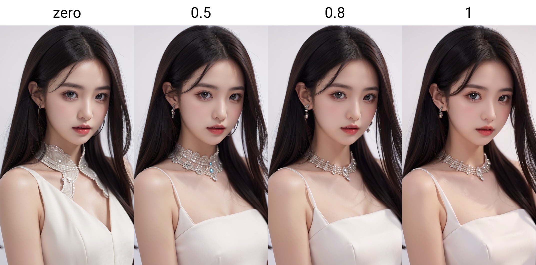 1girl,black evening dress,white_background,<lora:vve:zero>,