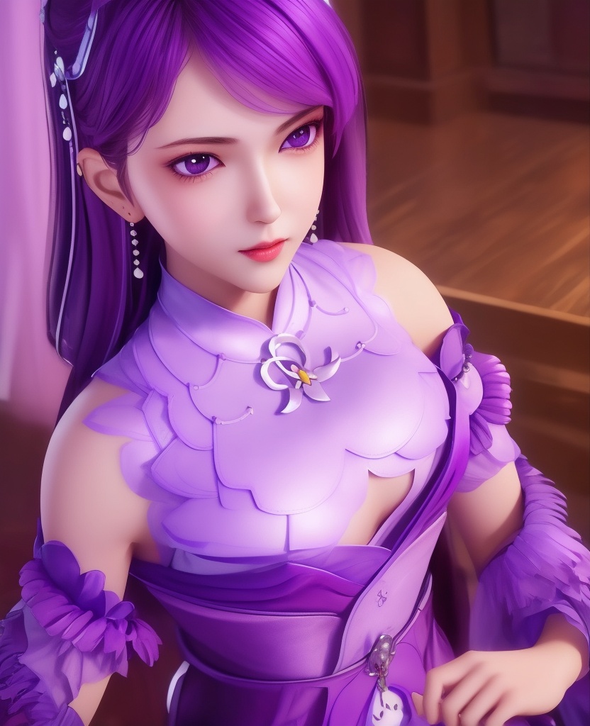 <lora:596-DA-炼气十万年-凌青姝:0.8>(,1girl, ,best quality, ),looking at viewer,  ,ultra detailed 8k cg,ultra detailed background,ultra realistic 8k cg,1girl, solo,(bare shoulders:0.85),(masterpiece, best quality),((oil painting style)),sexy young lady,(beautiful face and eyes),(upper body:1.5),(whole body:1.05),(single person:1.2),surrounded by flowers, (lily), roses, floret, vegetation, white, purple, purplish pink,Impressionism,colorful,(Breast size:1.3),(cleavage),