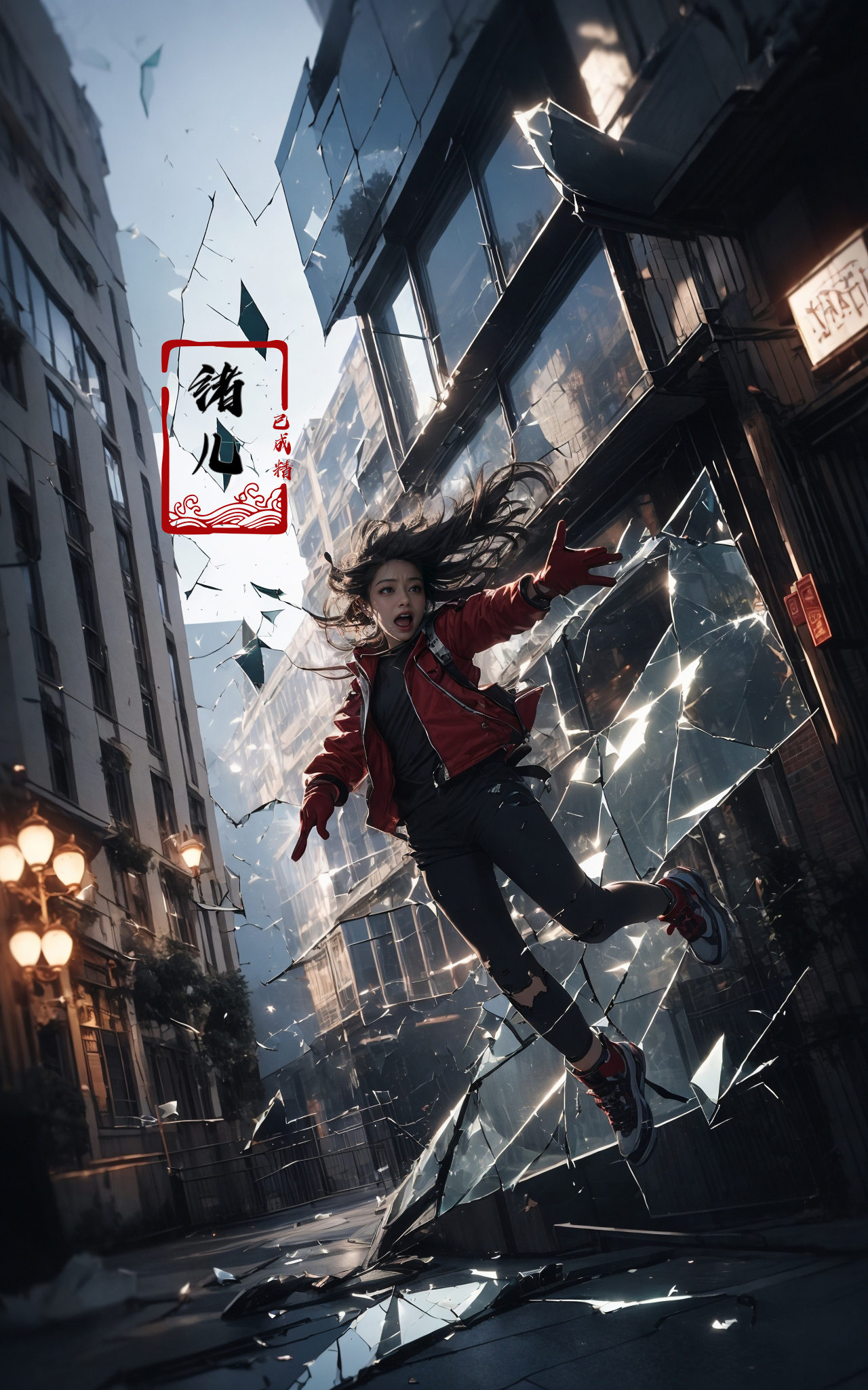 jumping,  midair, on Tensor.Art