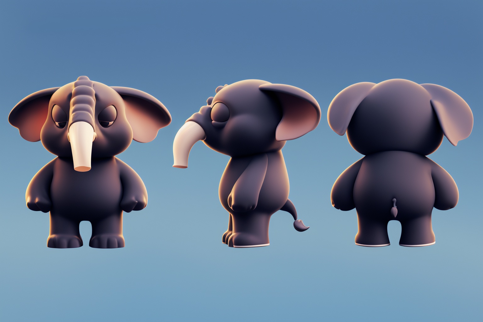 masterpiece,best quality,three views,character design,elephant