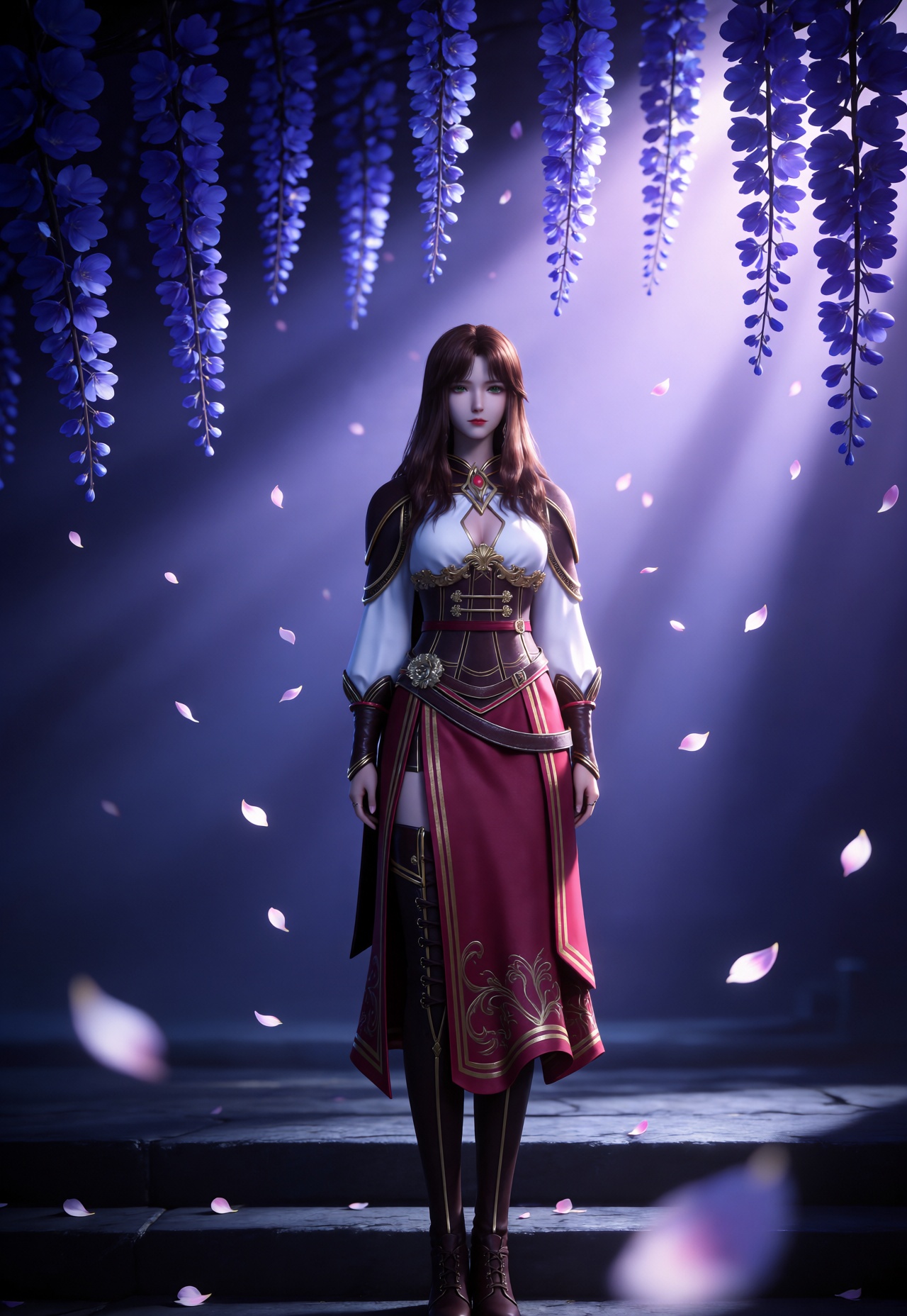 1girl,  long hair,  brown hair by 天海TianHai on Tensor.Art