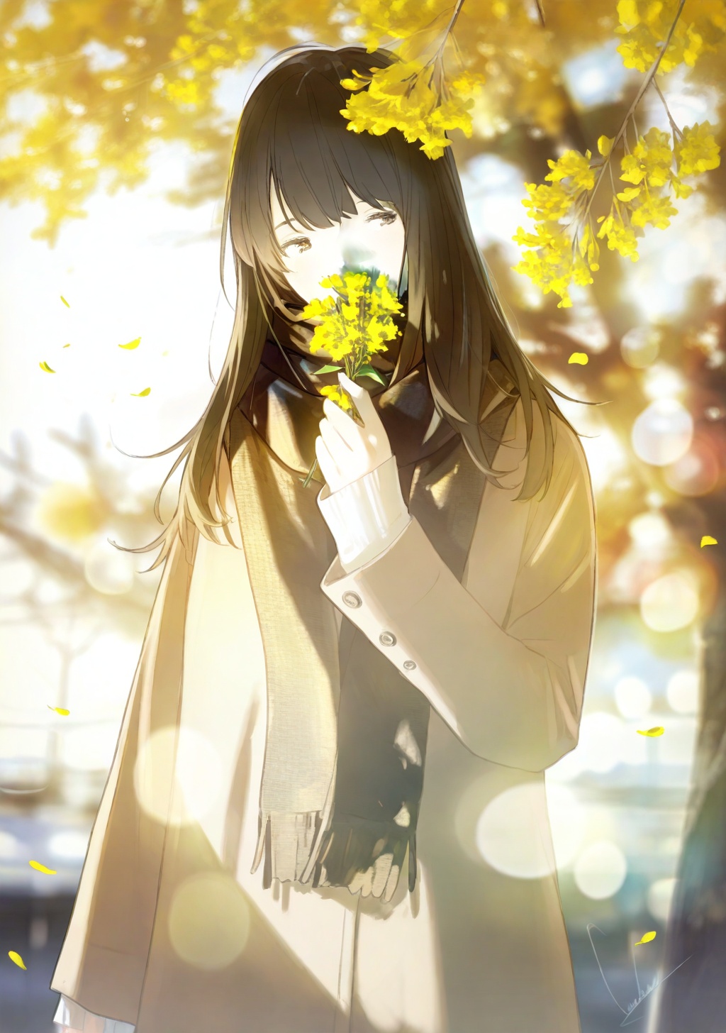 1girl,  solo,  flower on Tensor.Art