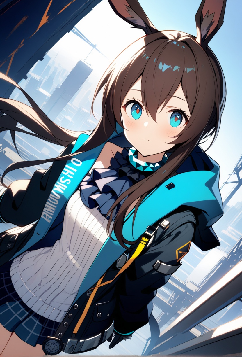 1girl,  solo,  amiya \(arknights\) on Tensor.Art