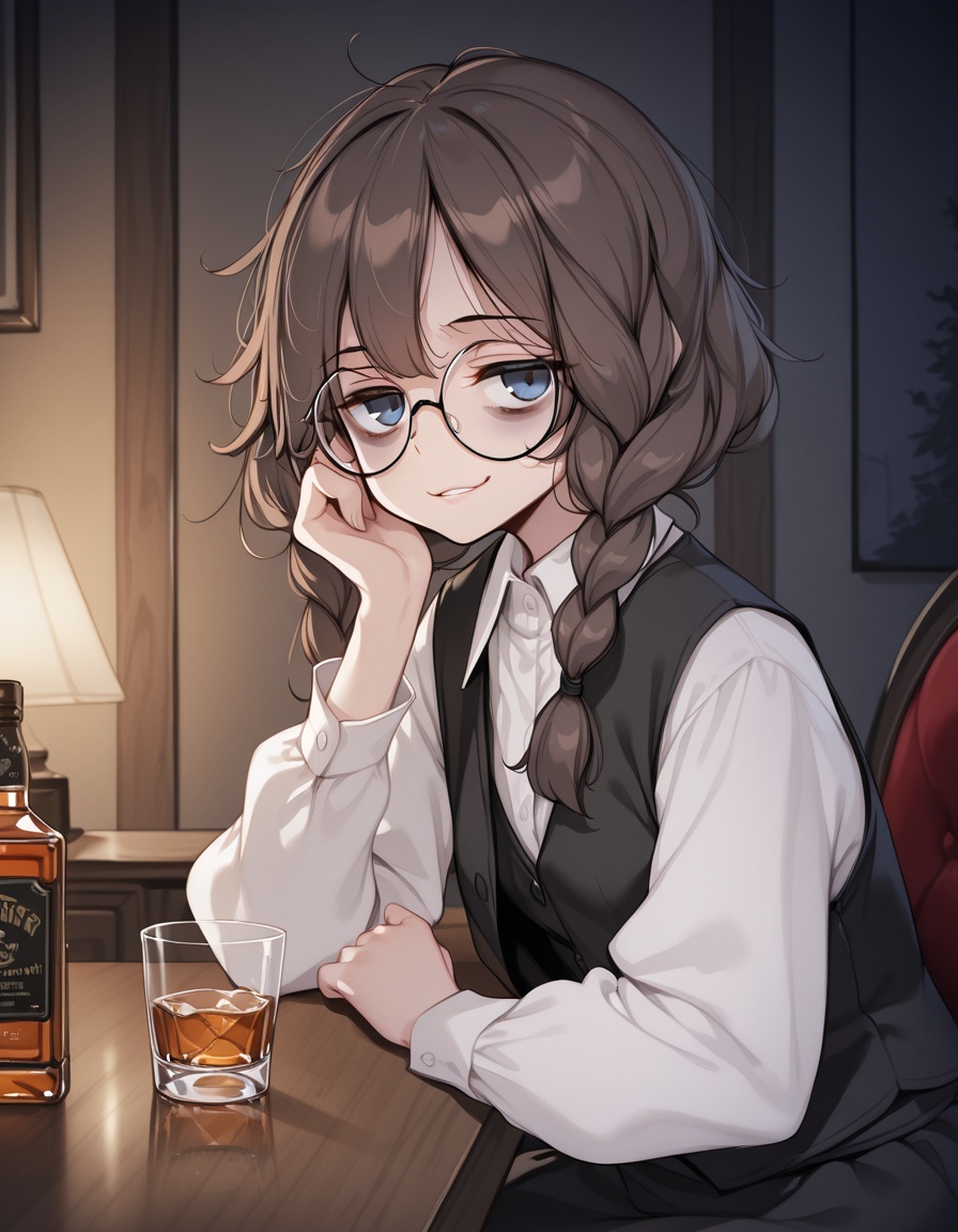 ktstylebrown hair,  1girl,  braids on Tensor.Art