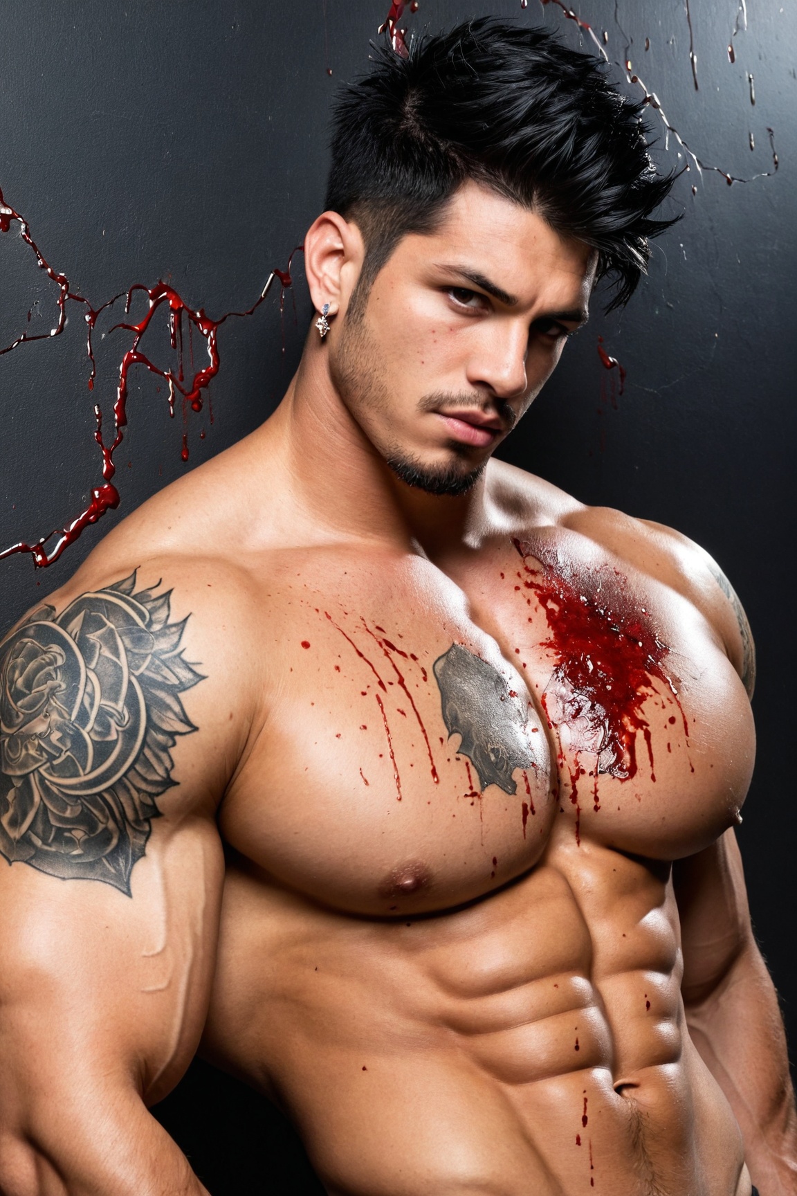1boy,  male focus,  muscular on Tensor.Art