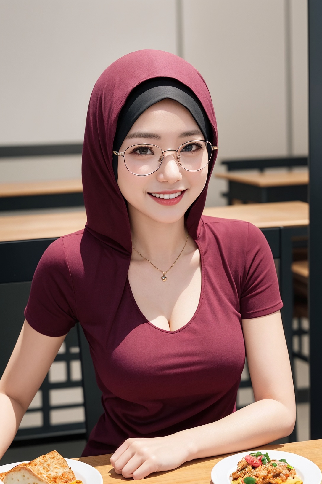 anime,  1girl,  girl wearing hijab on Tensor.Art