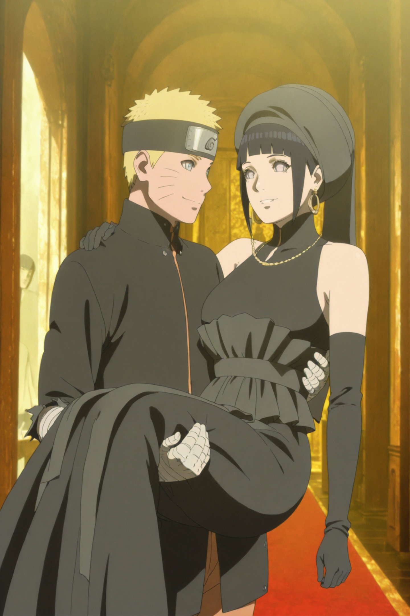 THE LAST MOVIE Style,  hyuuga hinata' dress,  hyuuga hinata on Tensor.Art