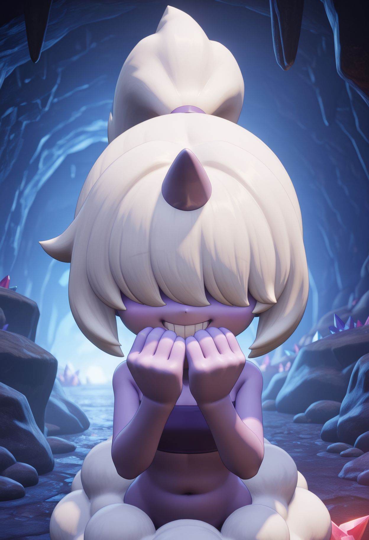 dazzi,  1girl,  white hair on Tensor.Art