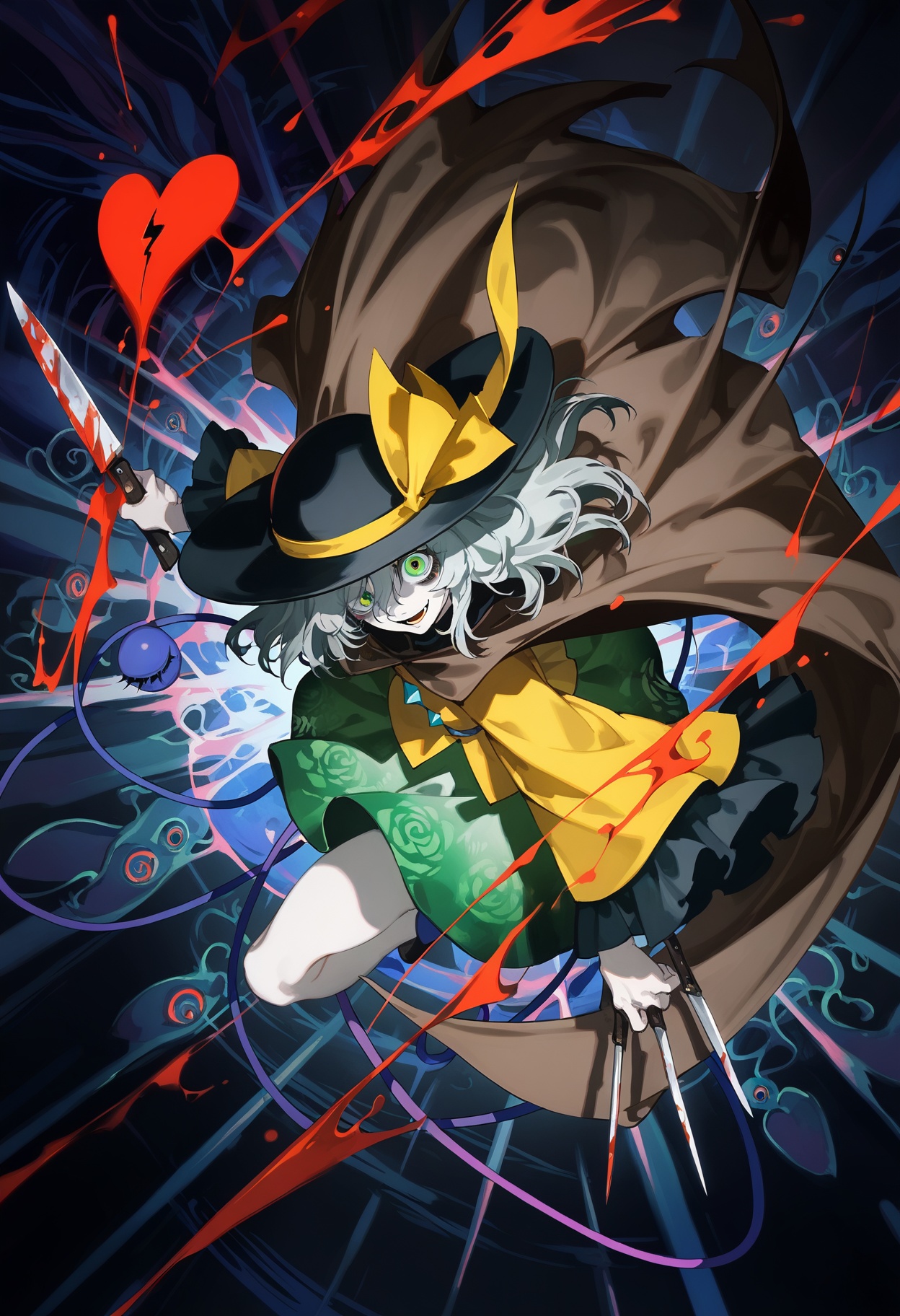 komeiji koishi,  koishi komeiji's heart-throbbing adventure,  touhou on Tensor.Art