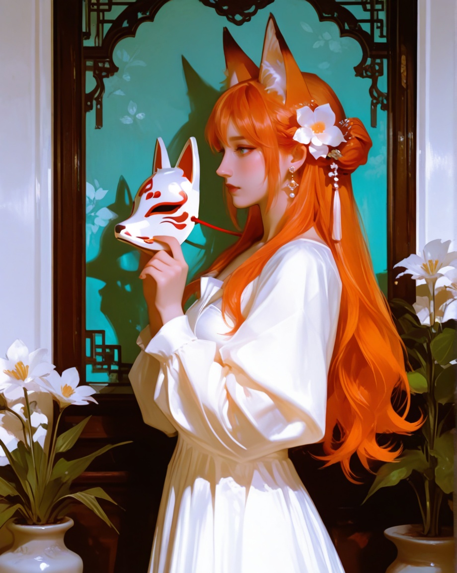 impressionistic,  cel shading,  female focus on Tensor.Art