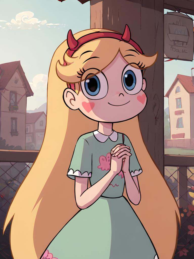 starbutterfly,  1girl,  blonde hair on Tensor.Art