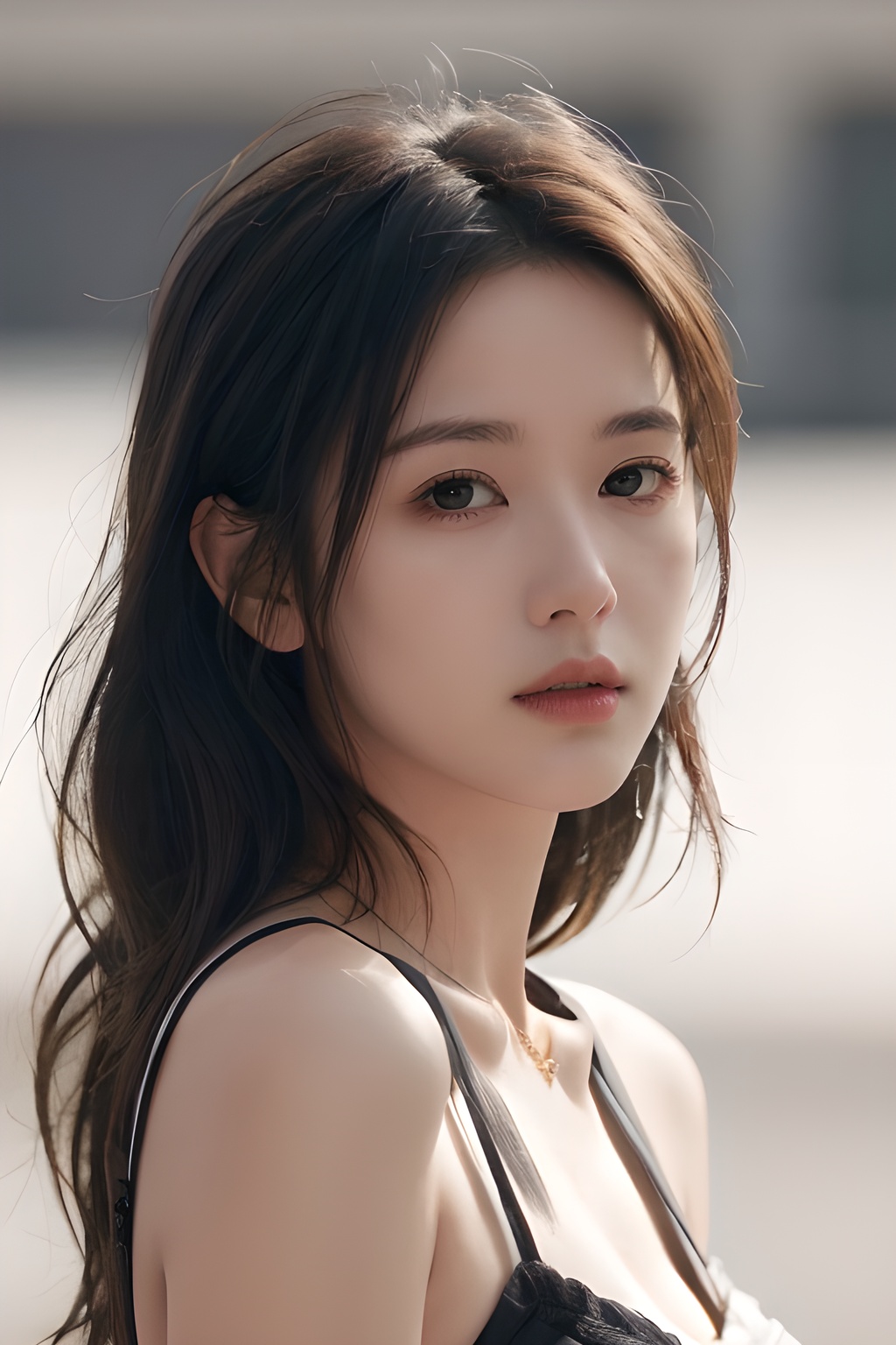 <lora:0818_01:0.7>,simple background,microdress,, 1girl,realistic,masterpiece, best quality, photorealistic, HDR,detail