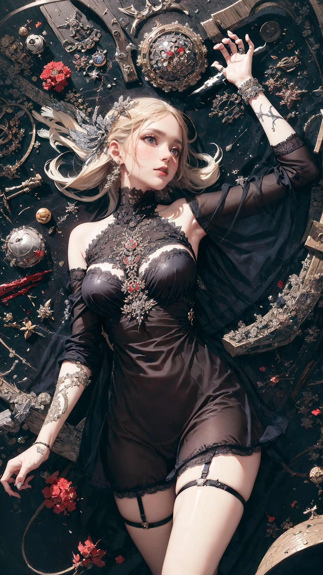 tutututu, breasts, medium breasts, see-through, underwear, lingerie, skirt,official art, unity 8k wallpaper, ultra detailed, beautiful and aesthetic, masterpiece, best quality, (zentangle, mandala, tangle, entangle), (fractal art:1.3) , 1girl, extremely detailed, dynamic angle, cowboyshot, the most beautiful form of chaos, elegant, a brutalist designed, vivid colours, romanticism, by james jean, roby dwi antono, ross tran, francis bacon, michal mraz, adrian ghenie, petra cortright, gerhard richter, takato yamamoto, ashley wood, atmospheric, ecstasy of musical notes, streaming musical notes visible, <lora:tutucs_v1:0.8>