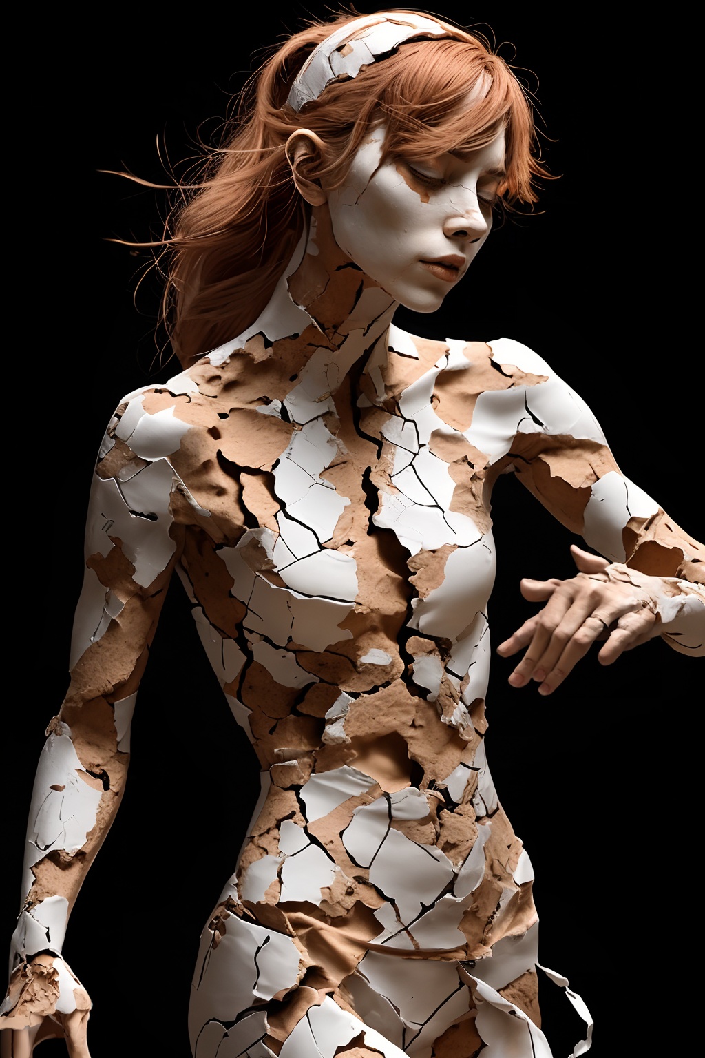 <lora:The Beauty of Broken-000006:0.7>,Broken Human Body,Broken,a woman is dancing,cowboy_shot,, masterpiece, best quality,