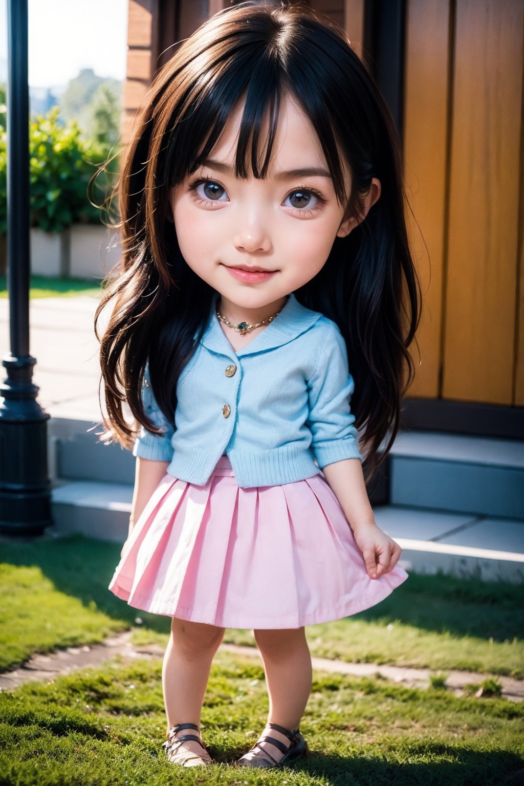 chibi,  1girl,  skirt on Tensor.Art