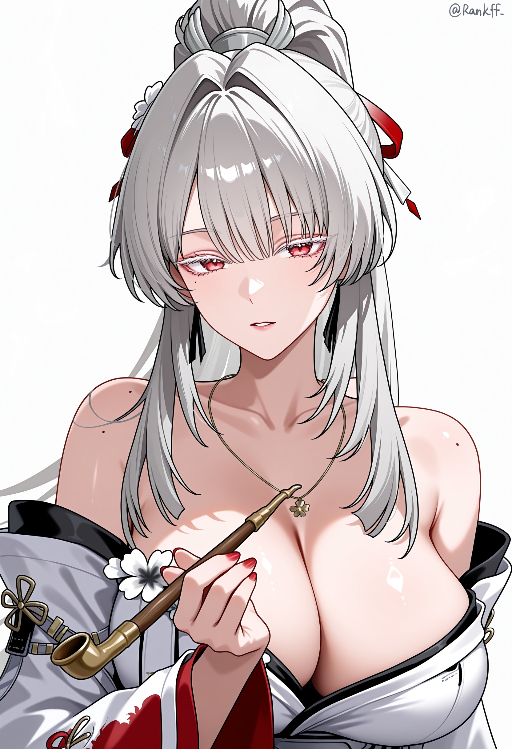 artist:rankfff,  hiyuki \(wuthering waves\),  red eyes by Xie Mo on Tensor.Art