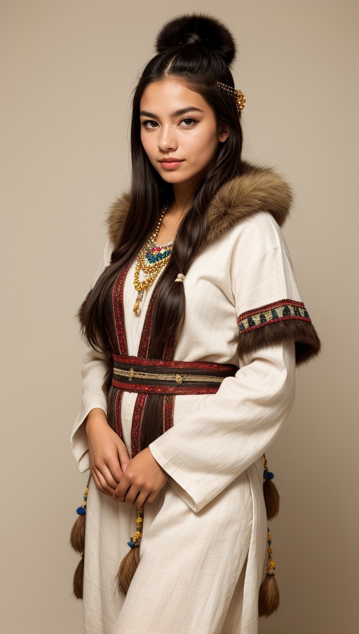 photo of an inuit woman,  young,  25 years old on Tensor.Art
